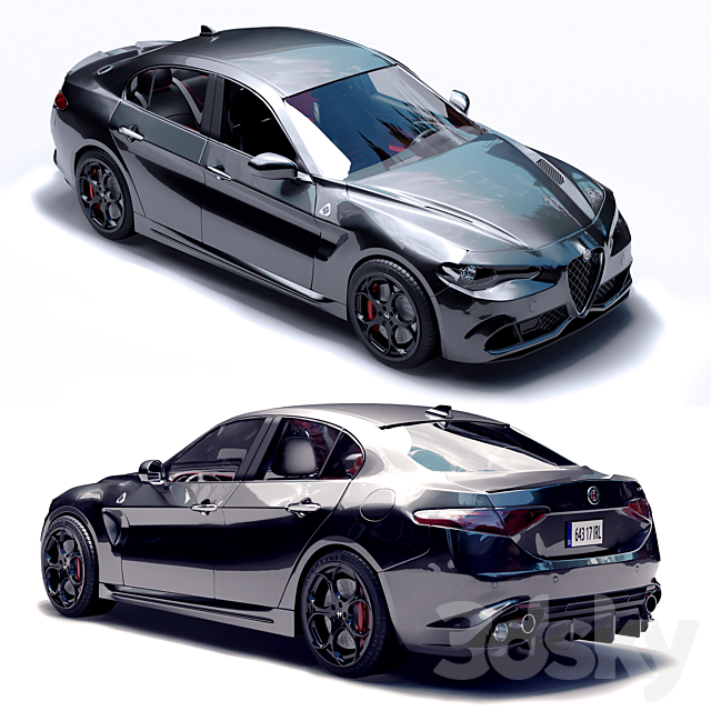 Alfa romeo giulia 3DSMax File - thumbnail 3