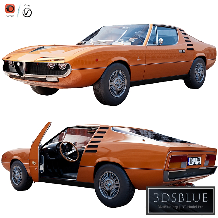 Alfa Romeo Montreal 3DS Max - thumbnail 3