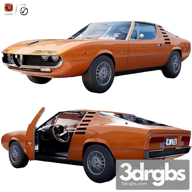 Alfa Romeo Montreal 3dsmax Download - thumbnail 1