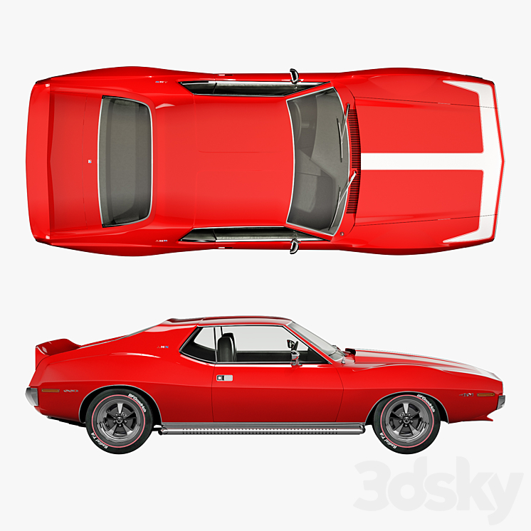 AMC AMX SST-1973 3DS Max Model - 3ds Max Files