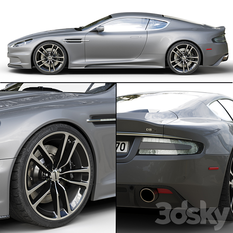 ASTON MARTIN DBS I 3DS Max - thumbnail 2