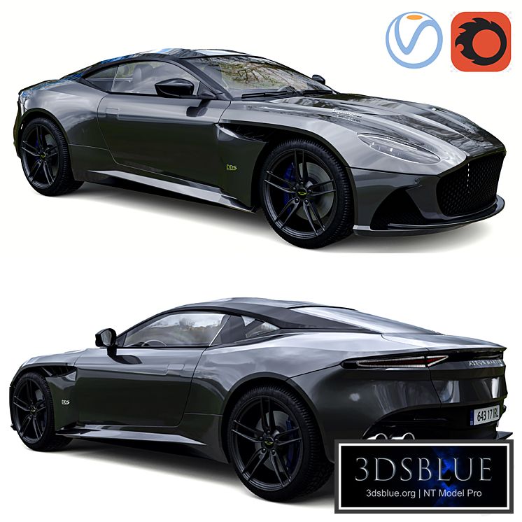 Aston martin dbs superleggera 3DS Max - thumbnail 3