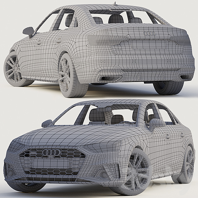 Audi A4 Sedan S-Line 2020 3DSMax File - thumbnail 5