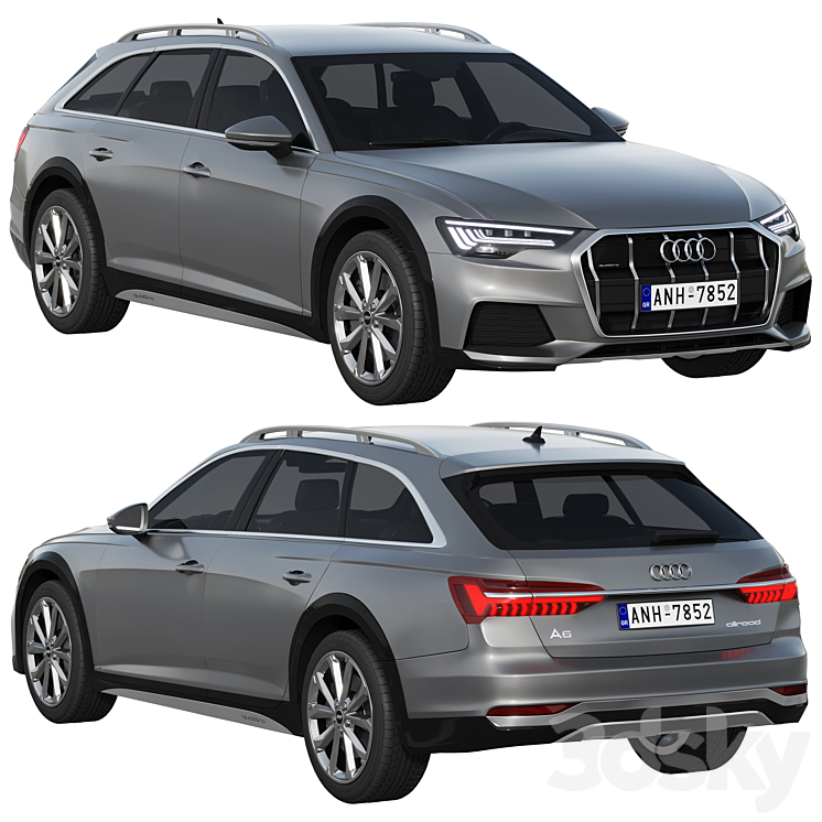 Audi A6 allroad quattro 3DS Max Model - thumbnail 1