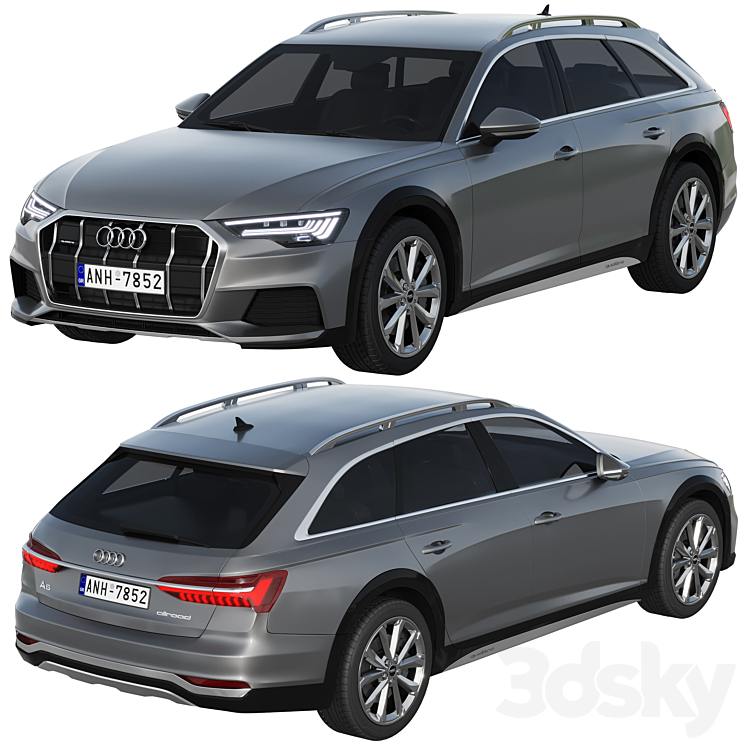 Audi A6 allroad quattro 3DS Max Model - thumbnail 2