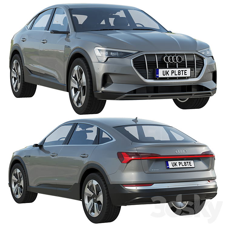 Audi e ‑ tron Sportback 3DS Max - thumbnail 1