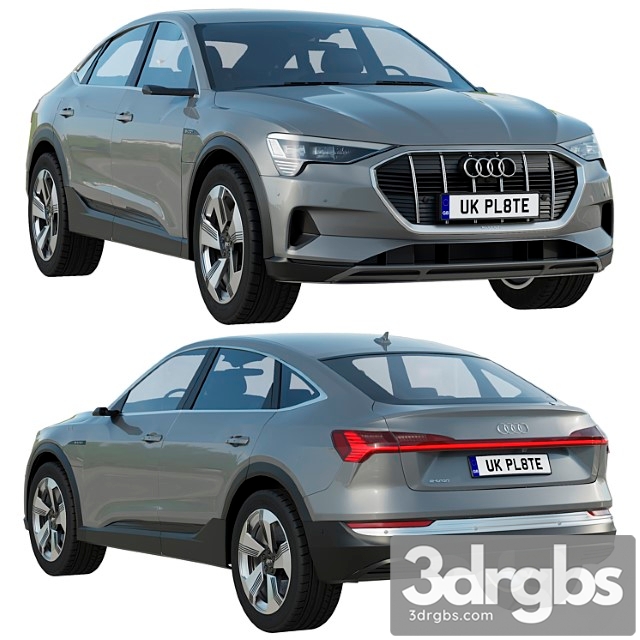 Audi e ‑ tron sportback 3dsmax Download - thumbnail 1