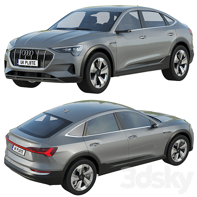 Audi e ? tron Sportback 3DSMax File - thumbnail 2