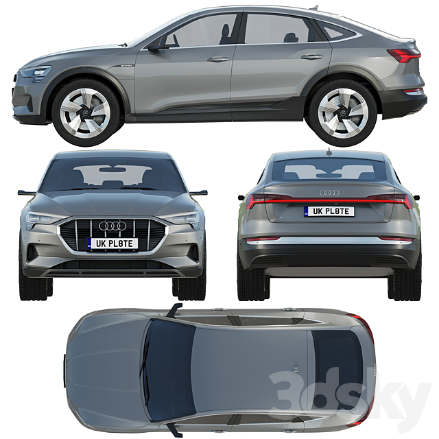 Audi e ? tron Sportback 3DSMax File - thumbnail 3