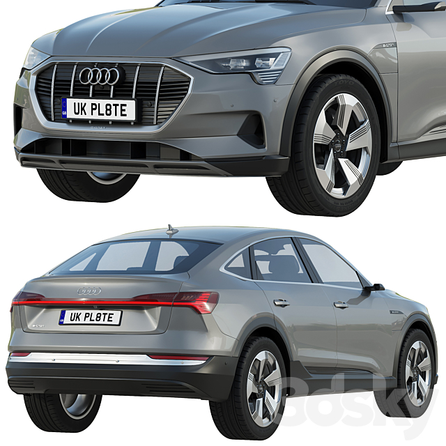 Audi e ? tron Sportback 3DSMax File - thumbnail 4