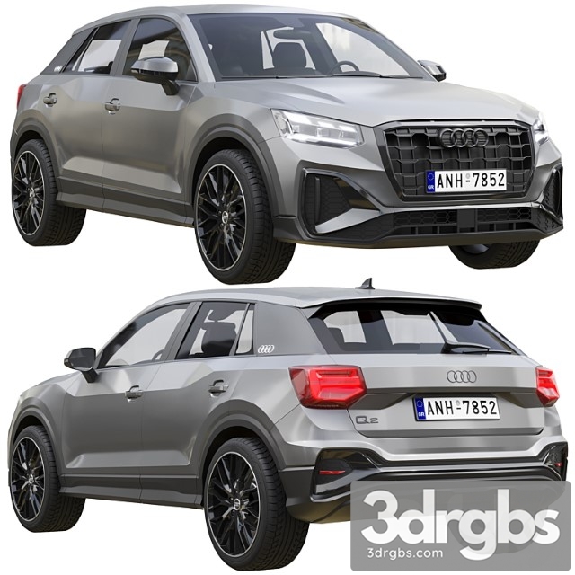 Audi Q2 2021 3dsmax Download - thumbnail 1