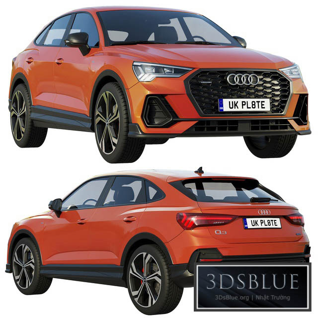 Audi Q3 Sportback 2020 3DS Max - thumbnail 3