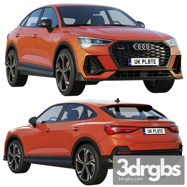 Audi Q3 Sportback 2020 3dsmax Download - thumbnail 1