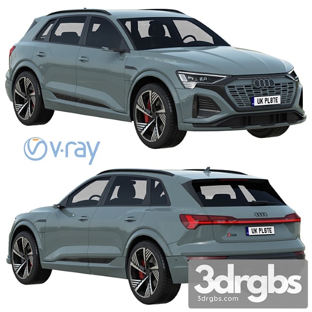 Audi Q8 E Tron 1 3dsmax Download - thumbnail 1