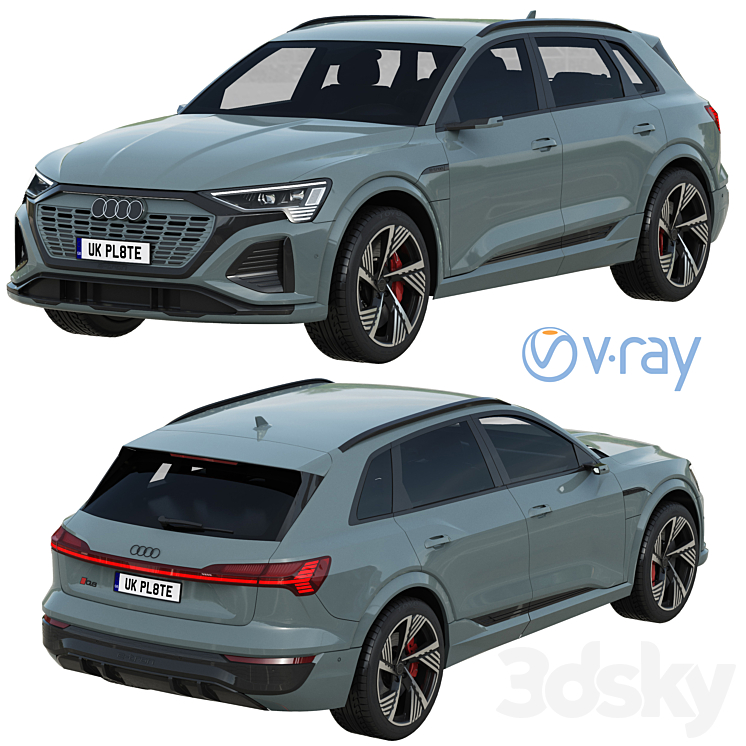 Audi Q8 e-tron 3DS Max - thumbnail 2