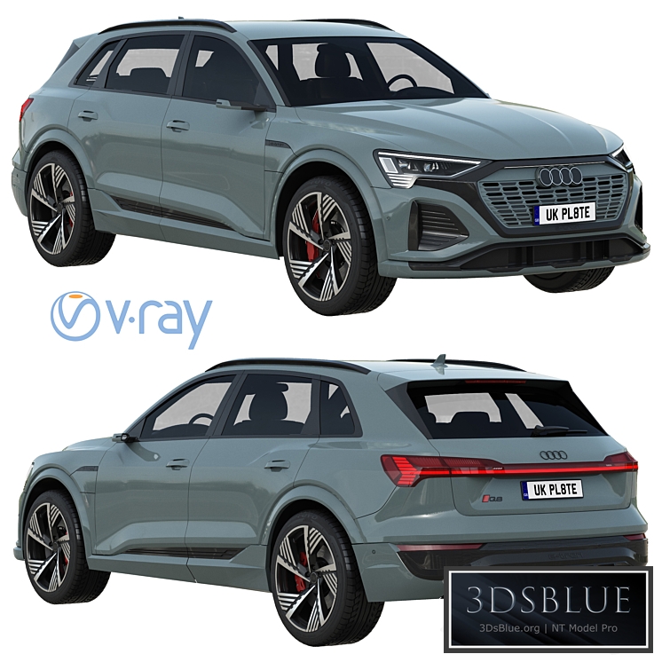 Audi Q8 e-tron 3DS Max - thumbnail 3