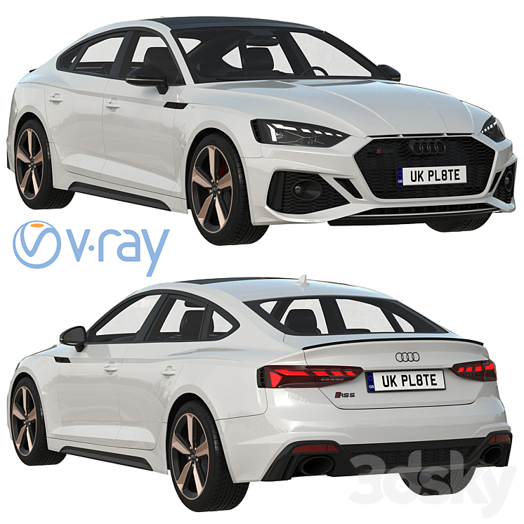 Audi RS5 Sportback 2020 3DS Max Model - thumbnail 1