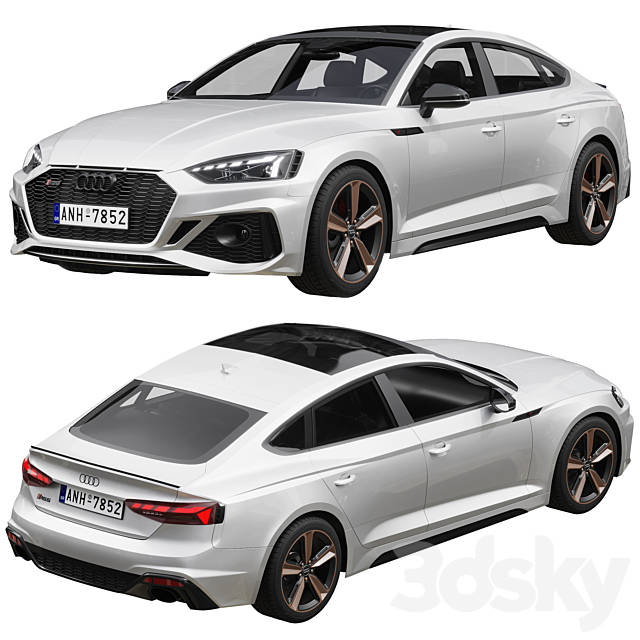 Audi RS5 Sportback 2020 3DS Max Model - thumbnail 2