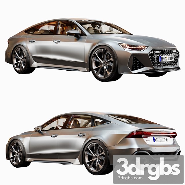 Audi RS7 Sportback 2020 3dsmax Download - thumbnail 1