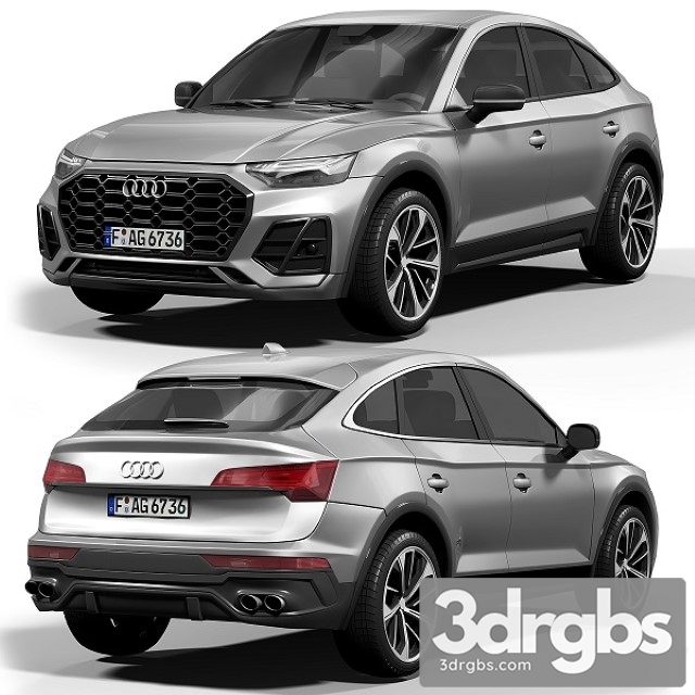 Audi SQ 5 Sportback 3dsmax Download - thumbnail 1