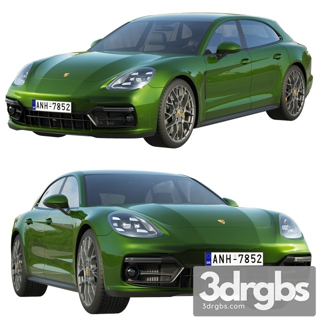 Automobil Porsche Panamera GTS Sport Turismo 3dsmax Download - thumbnail 1