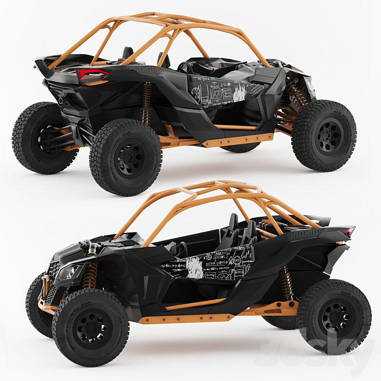 baggi can-am maverick 2019 3DS Max - thumbnail 1