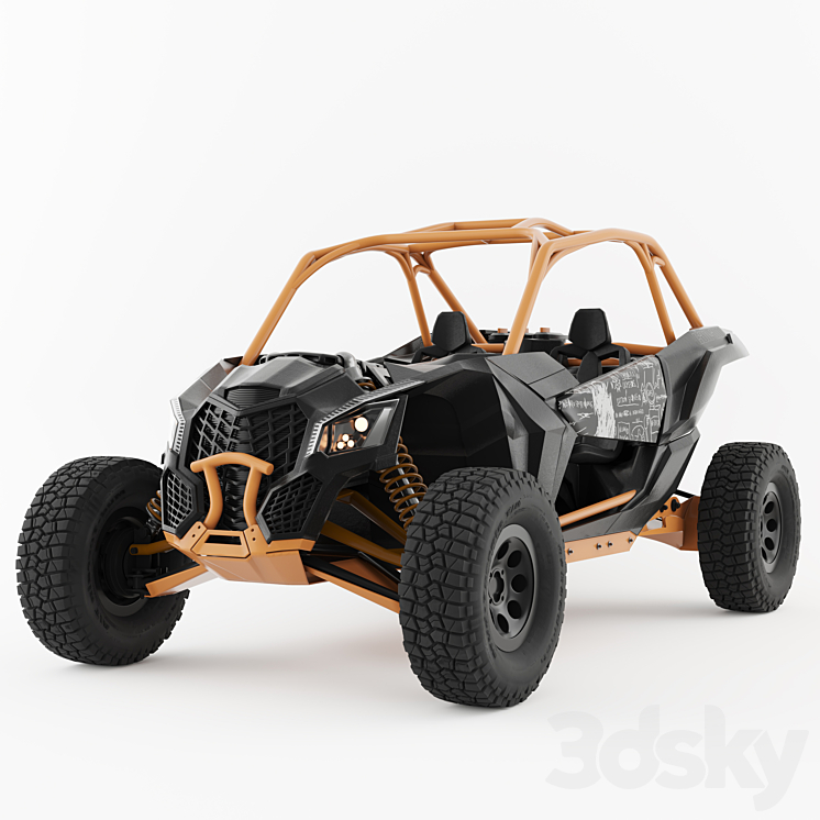 baggi can-am maverick 2019 3DS Max - thumbnail 2