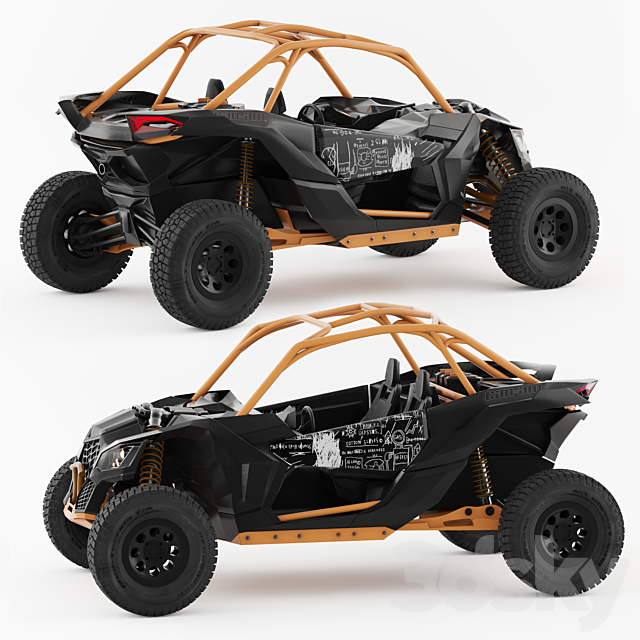 baggi can-am maverick 2019 3DSMax File - thumbnail 1