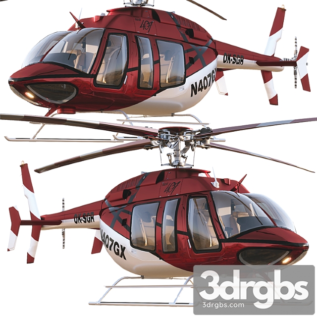 Bell407 3dsmax Download - thumbnail 1