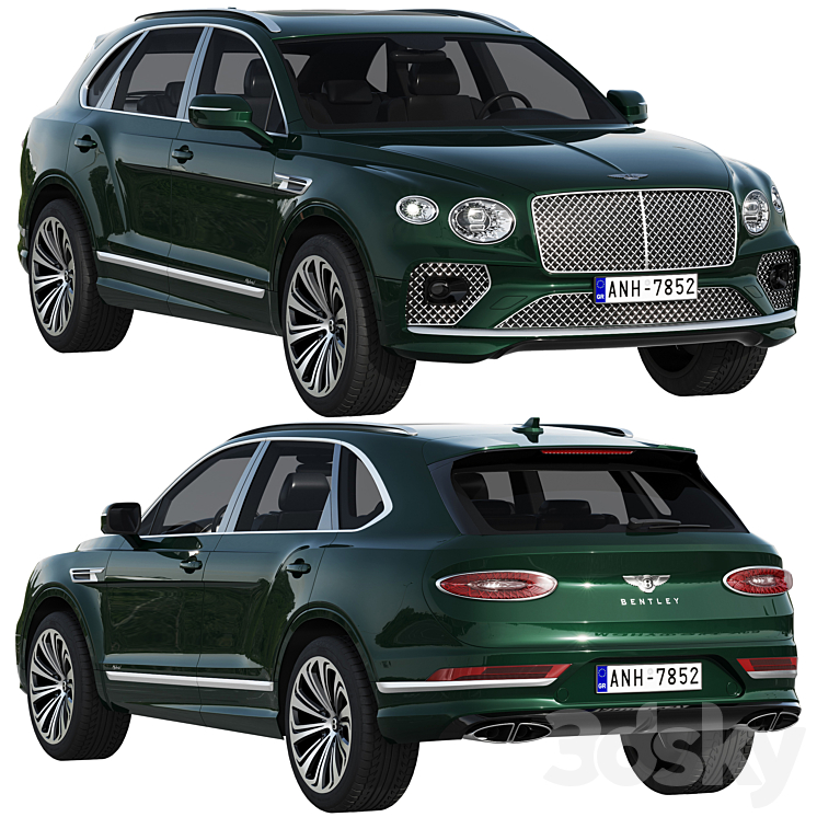 Bentley Bentayga Hybrid 2021 3DS Max Model - thumbnail 1