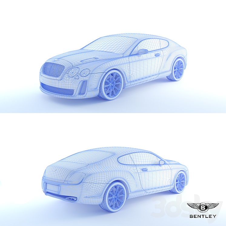 Bentley Continental 3DS Max - thumbnail 2