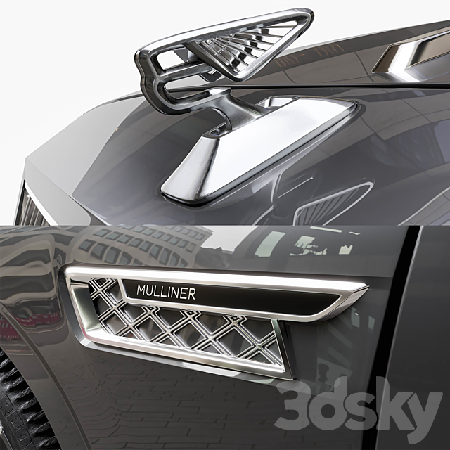 Bentley Flying Spur Mulliner 2022 3DS Max Model - thumbnail 6