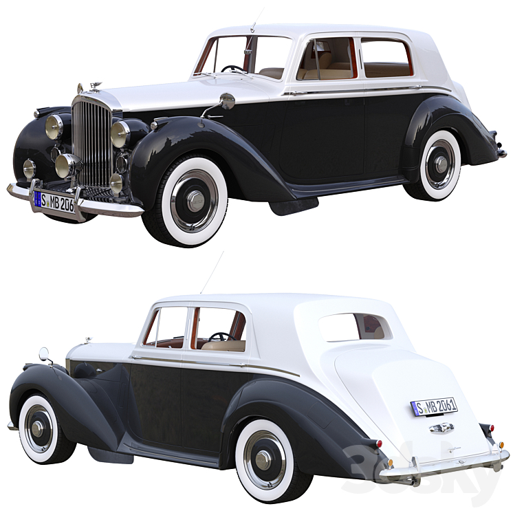 Bentley R Type 1953 3DS Max - thumbnail 1