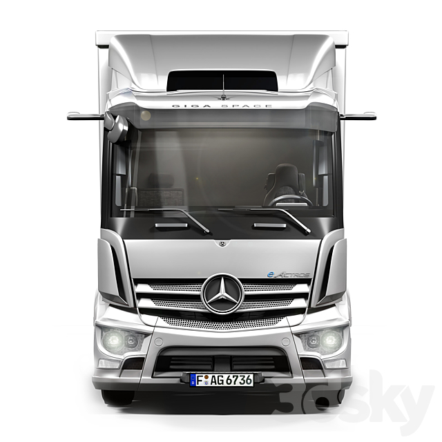 benz_eACTROS 3DSMax File - thumbnail 4