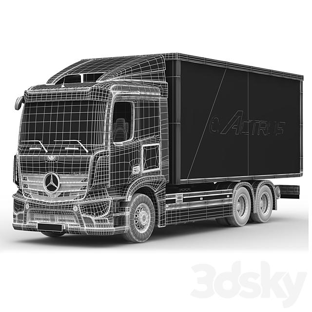 benz_eACTROS 3DSMax File - thumbnail 6