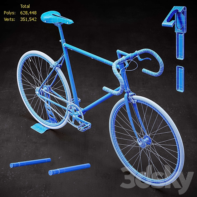 Bicycle – LIMITED – Tokyobike 3DS Max Model - thumbnail 3