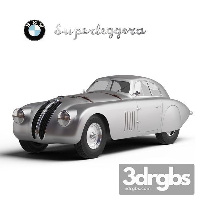 BMW 328 Mille Miglia Touring Coupe 3dsmax Download - thumbnail 1