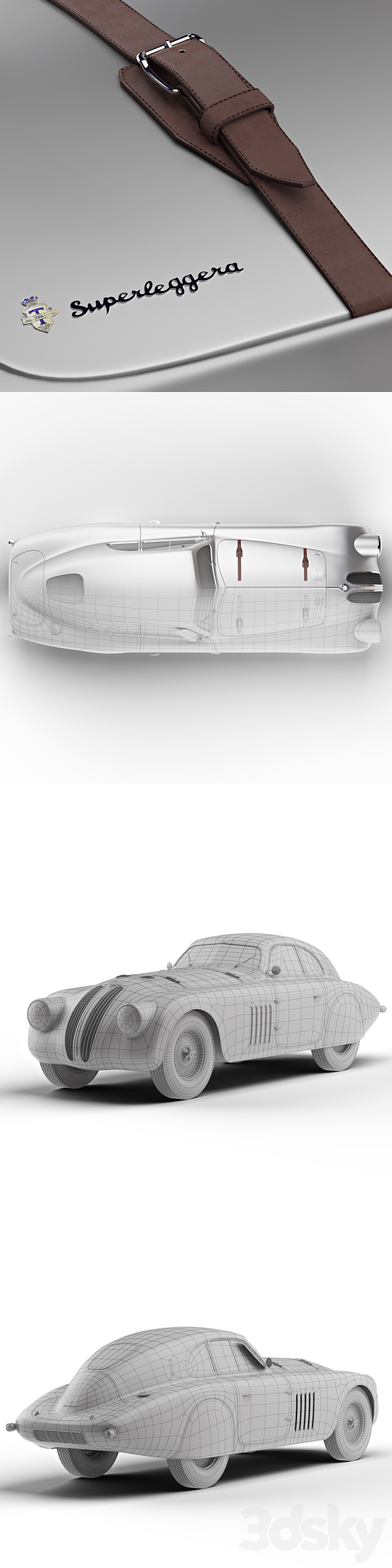 BMW 328 Mille Miglia Touring Coupe 3DSMax File - thumbnail 3