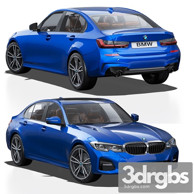 Bmw 3er vii (g2x) 3dsmax Download - thumbnail 1