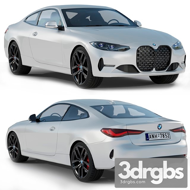 Bmw 4 Series G22 2020 3dsmax Download - thumbnail 1