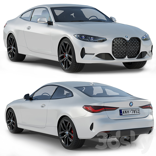 BMW 4 Series G22 2020 3DSMax File - thumbnail 1