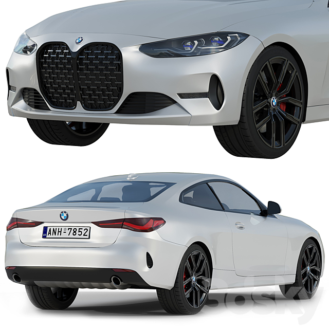 BMW 4 Series G22 2020 3DSMax File - thumbnail 4