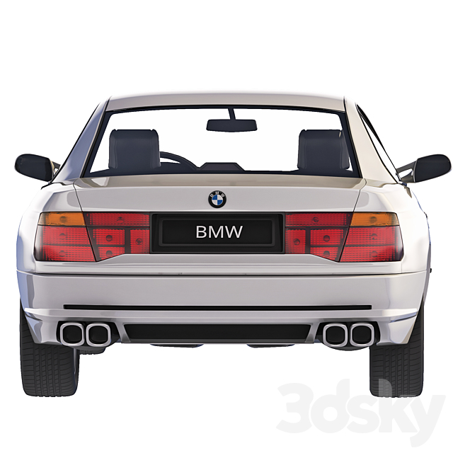 BMW E31 850 CSI 1995 3DS Max Model - thumbnail 5