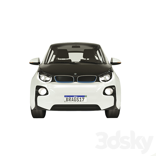 Bmw i3 3DS Max Model - thumbnail 2