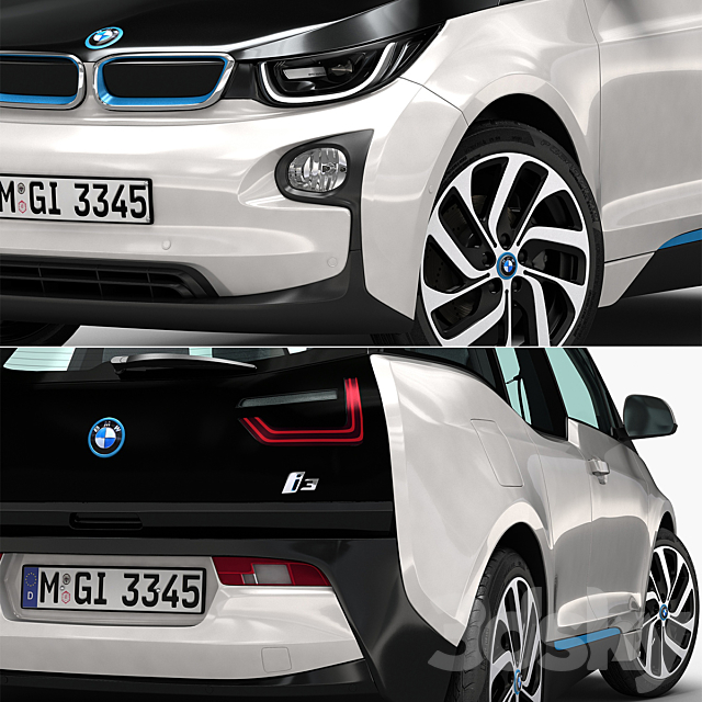 BMW i3 3DSMax File - thumbnail 3