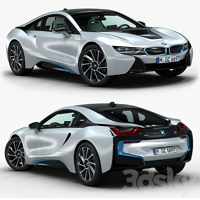 BMW i8 3DSMax File - thumbnail 1