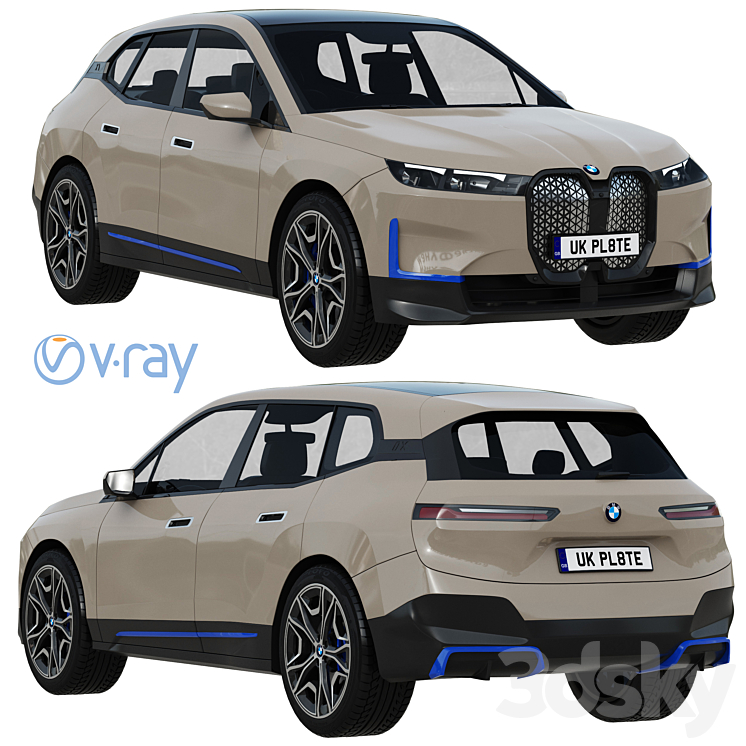 BMW IX 3DS Max - thumbnail 1