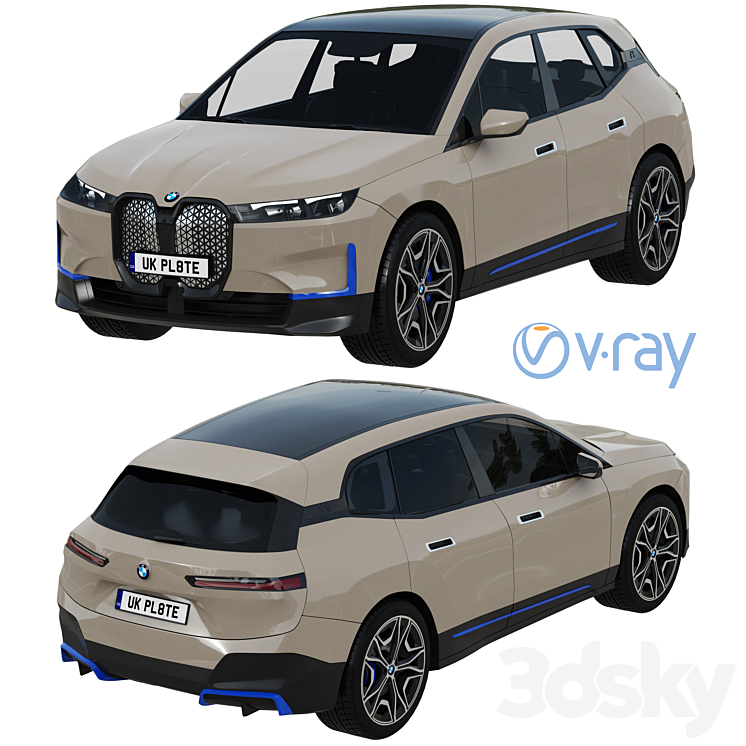 BMW IX 3DS Max - thumbnail 2