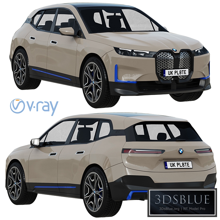 BMW IX 3DS Max - thumbnail 3