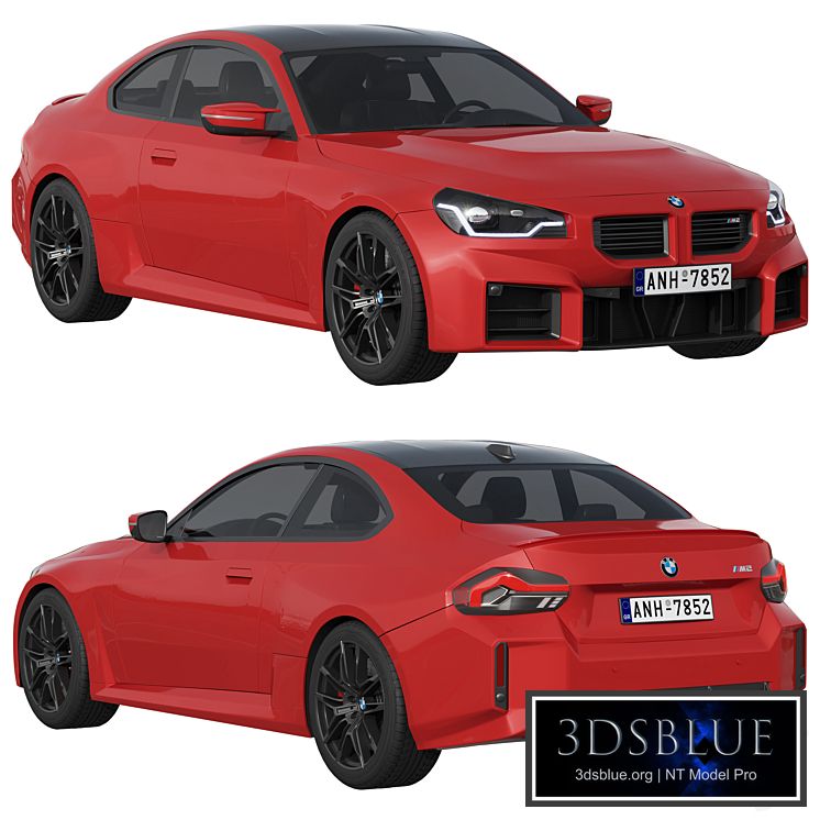 BMW M2 2022 3DS Max - thumbnail 3